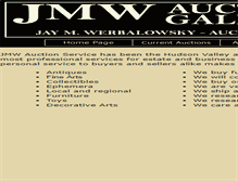 Tablet Screenshot of jmwauction.com